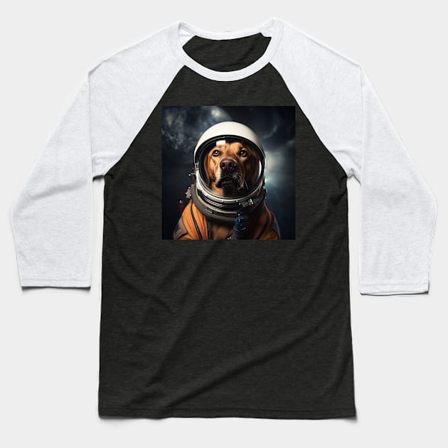 Astro Dog - Labrador Retriever Baseball T-Shirt by Merchgard